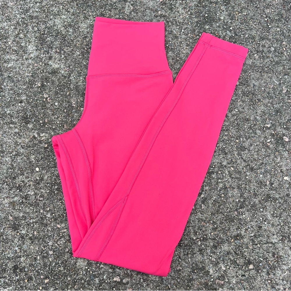 Lululemon Align High Rise Leggings 25” Glaze Pink Size 4 Yoga Athletic Pants - Picture 3 of 5